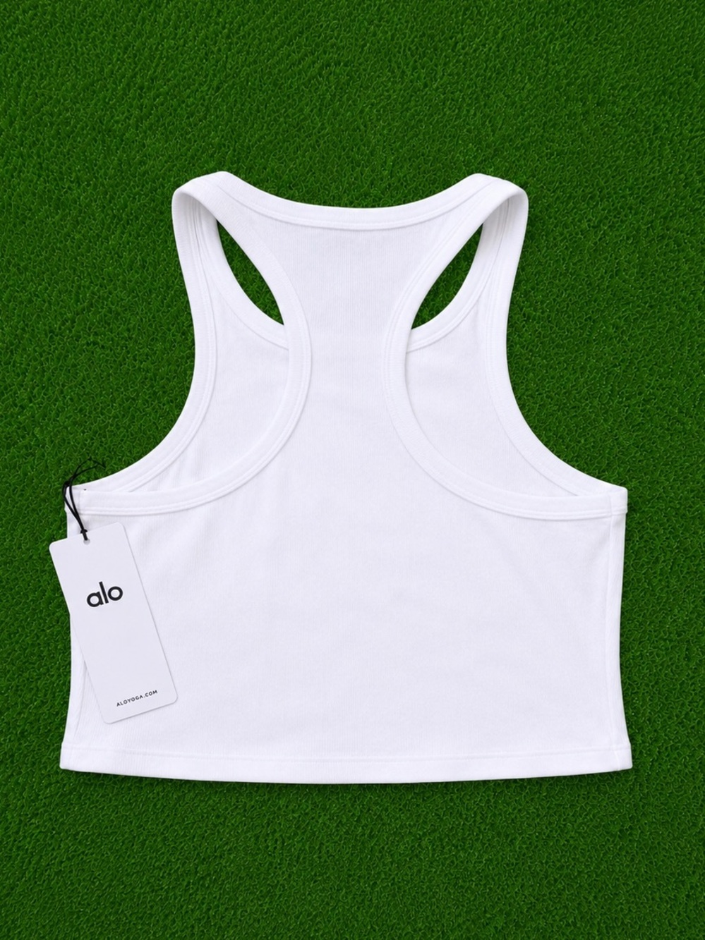 ALO Yoga White Aspire Tank Top Sizes XS,S,M,L - Picture 2 of 2